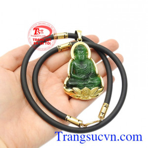 Bộ mặt dây phật A Di Đà Jadeite