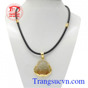 Bộ mặt dây phật Di Lặc đẹp được chế tác tinh xảo, công phu.