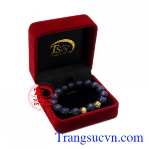 Chuỗi tay vàng Sapphire 10k