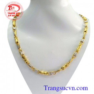 Dây chuyền nam vàng tây sáng bóng tinh tế,đảm bảo chất lượng Uy tín,hợp thời trang đẳng cấp,dây chuyên vàng trắng sang trọng,bảo hành 6 tháng