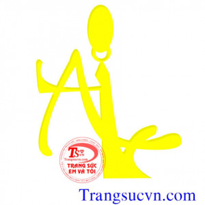 Đặt mặt dây chuyền chữ vàng tây, đặt mặt dây chữ vàng trắng, đặt mặt chữ vàng 10k, 12K,14k,18k theo yêu cầu