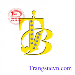 Mặt dây chuyền chữ TB