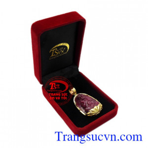 Mặt dây phật bản mệnh tuổi Tuất- Hợi vàng 14k