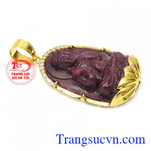 Mặt dây phật bản mệnh tuổi Tuất- Hợi hay còn gọi là phật A Di Đà, Phật A Di Đà người luôn soi sáng, từ bi, khổ độ chúng sinh.