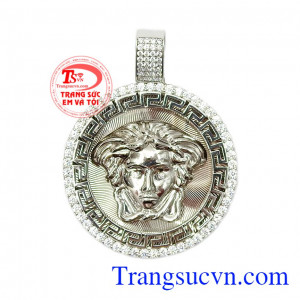 Mặt dây vàng trắng nam cao cấp được chế tác tỉ mỉ tinh xảo và nhập khẩu hoàn toàn từ Italy,Mặt dây vàng trắng nam cao cấp