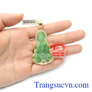Mặt phật bà cẩm thạch an yên mang lại bình an, giải trừ những điều rủi ro, bất hạnh, thể hiện lòng thành kính hướng phật