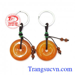 Móc chìa khóa mã não đẹp