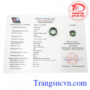 Mang đến cho người dùng sự bình an và thịnh vượng. Nhẫn cẩm thạch nam tính.