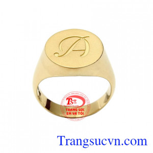 Nhẫn nam chữ A phong cách phù hợp phong cách thời trang và nhiều lúa tuổi khác nhau