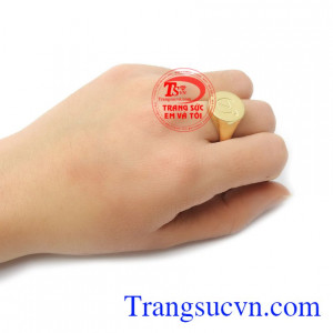 Nhẫn nam chữ A phong cách phù hợp làm quà tặng cho người thân và bạn bè