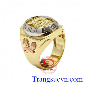 Nhẫn nam Rồng vàng nhập khẩu được chế tác tinh xảo, chất lượng bền đẹp,Nhẫn nam Rồng vàng nhập khẩu
