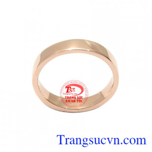 Nhẫn nam vàng hồng phong cách là sản phẩm rất được phái mạnh ưa chuộng