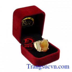 Nhẫn nam vàng Sapphire danh vọng