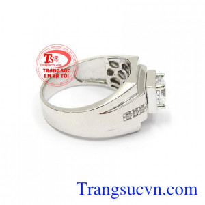 Nhẫn nam vàng trắng phong độ mang lại sự lịch lãm, thời trang và cá tính phái mạnh