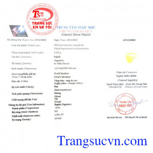 Giấy kiểm định từ trung tâm ngọc học
