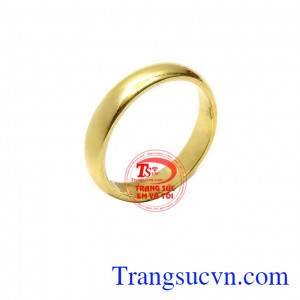 Nhẫn nữ tròn đẹp là sản phẩm được thiết kế đơn giản, sang trọng