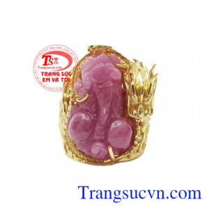 Nếu rồng tượng trưng cho vua cho quyền lực thì tỳ hưu lại mang đến tài lộc giàu có. Nhẫn rồng vàng tỳ hưu đẹp