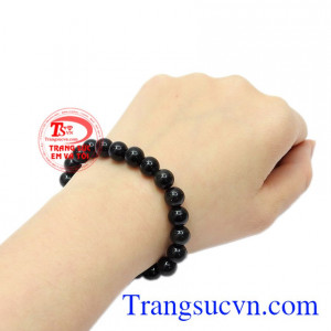 Chuỗi tay Obsidian 8ly thiên nhiên.