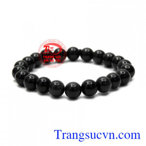 Chuỗi tay Obsidian 8ly mang lại may mắn về sức khỏe và phong thủy cho người đeo.