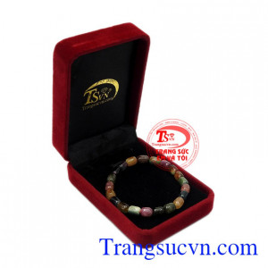 Chuỗi tay Tourmaline màu sắc thiên nhiên.