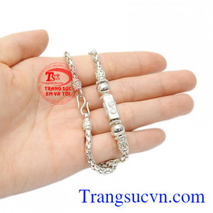 Dây chuyền bạc trẻ em cá tính