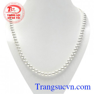 Dây chuyền bi bạc độc đáo