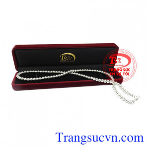 Dây chuyền bi bạc độc đáo