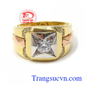 Nhẫn nam vàng tây thời trang là món quà tuyệt vời cho người bạn yêu thương những dịp ý nghĩa