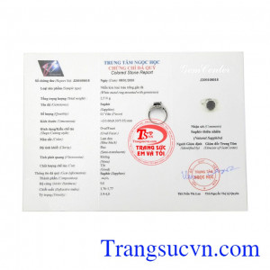 Sản phẩm có giấy kiểm định đá quý