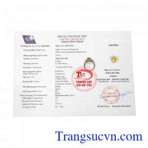 Sản phẩm có giấy kiểm định đá quý