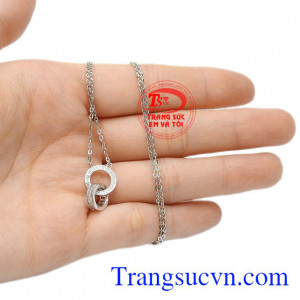 Bộ dây chuyền liền mặt cá tính vàng 10k chất lượng.