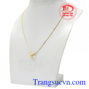 Bộ dây chuyền sẽ là món quà cho một nửa của mình với lời nhắn đầy yêu thương. Bộ dây chuyền vàng định mệnh