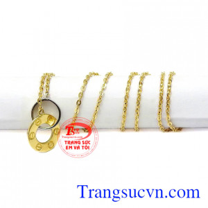 Bộ dây chuyền vàng định mệnh nhập khẩu từ Korea đảm bảo chất lượng.