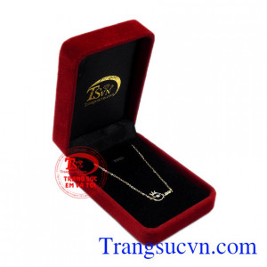 Bộ dây chuyền vàng nữ hoàng vàng 10k