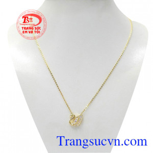 Bộ dây chuyền vàng thiên nga mang lại vẻ xinh xắn, kiều diễm cho phái đẹp