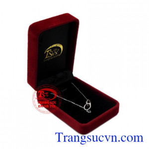 Bộ dây chuyền vàng trắng độc đáo