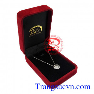 Bộ dây vàng trắng trái tim