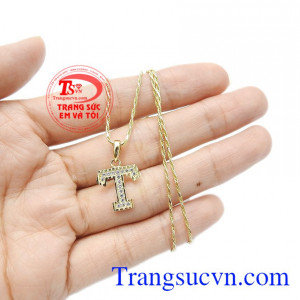 Bộ nữ trang sáng bóng, lấp lánh giúp bạn gái càng thêm quyến rũ. Bộ trang sức chữ T nhập khẩu