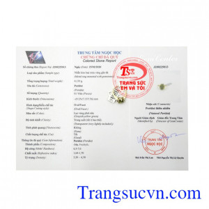 Chiếc nhẫn nữ Peridot hộ mệnh