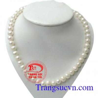 Chuỗi ngọc trai trắng sang trọng,Vòng cổ ngọc trai màu trắng sẽ phù hợp với phong cách của một doanh nhân thành đạt, tôn thêm vẻ đẹp sang trọng, bán chuỗi ngọc trai đẹp, giao hàng toàn quốc