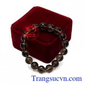 Chuỗi tay thạch anh khói 10ly 