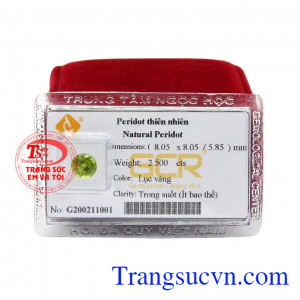 Chủ nhân sở hữu viên đá Peridot sẽ giúp đem lại cảm giác an toàn, xua đi nỗi sợ hãi trong bóng tối,Đá Peridot ép vỉ chất lượng