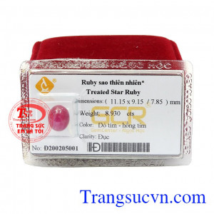 Sở hữu viên đá quý này, chủ nhân sẽ dễ gặp thành công, làm chủ vận mệnh và cuộc đời chính mình, mau chóng đạt được những điều mình mơ ước, ấp ủ,Đá Ruby sao ép vỉ thiên nhiên