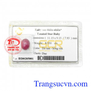 Đá Ruby sao ép vỉ thiên nhiên là loại đá quý nhất trong các loại đá, sở hữu vẻ đẹp hoàn hảo nên được rất nhiều người ưa chuộng,Đá Ruby sao ép vỉ thiên nhiên