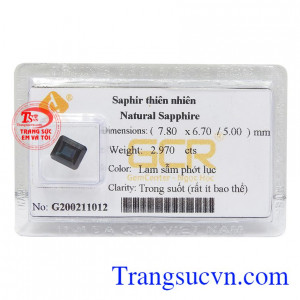 Đá sapphire ép vỉ cao cấp màu sắc đẹp, chất lượng cao, có giấy kiểm định đá quý đảm bảo