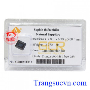 Sapphire là biểu tượng cho quyền lực, tài lộc và bình an. Vì vậy rất được mọi người ưa chuộng sử dụng như làm mặt dây chuyền, mặt nhẫn