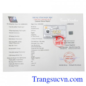 Nên Sapphire rất phù hợp làm trang sức cưới và là món quà kỷ niệm 5 năm và 45 năm ngày cưới của các cặp đôi.