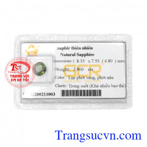 Đá Sapphire ép vỉ công danh là sản phẩm đá quý Sapphire thiên nhiên được kiểm định chất lượng của Trung tâm ngọc học,Đá Sapphire ép vỉ công danh