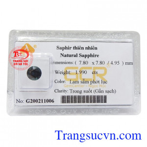 Đá sapphire thiên nhiên an nhiên có tác dụng mang lại cảm giác êm đềm, tập trung tâm trí, giảm mệt mỏi, căng thẳng, giúp tinh thần thoải mái, loại bỏ được những suy nghĩ tiêu cực cho người đeo