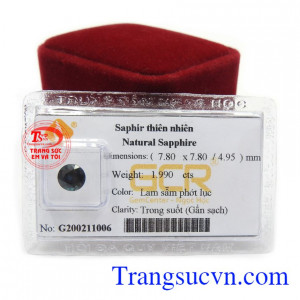 Đá sapphire thiên nhiên màu sắc đẹp, chất lượng cao, có giấy kiểm định đá quý đảm bảo.